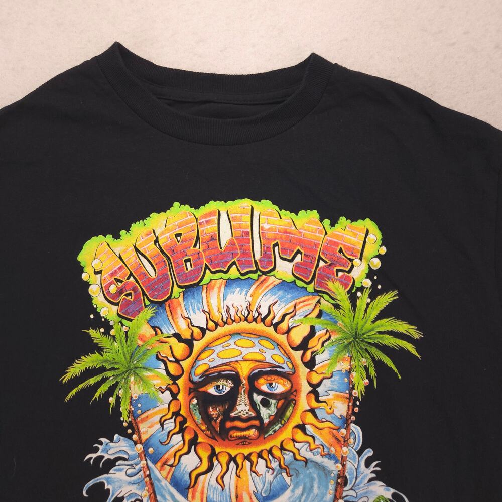 Sublime Band Short Sleeve Crew Neck Graphic T Shirt Mens Size Small S Black